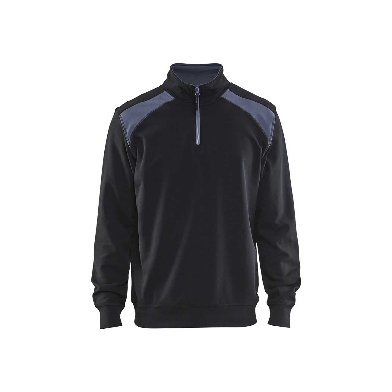 BLAKLADER 33531158 Half Zip 2 Tone Sweatshirt Work Sweatshirt MEN - 100% Cotton